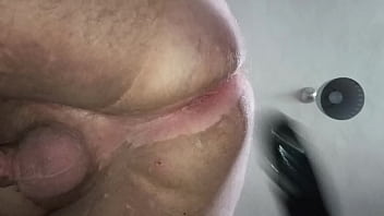 Doing My Big Ass With Huge Double Dildo