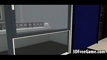 This Sexy 3d Brunette Babe With Small Titi Is Taking A Big Cock