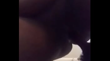 Virgin Ebony Sticks Brush Up Her Tight Wet Pussy