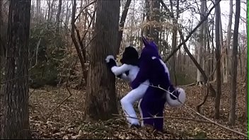 Fursuit Couple Mating In Woods