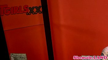 Bathing Solo Shemale Pleasures Herself