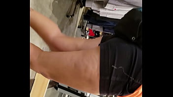 Phat Ass In Tight Jeans Shorts