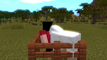 Steve Sendo Enrrabado Por Ovelha Ao Som De Mc Gorila No Minecraft