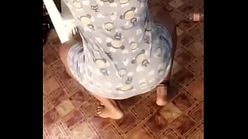 Sexy White Chick Shakes Her Ass In Nighties