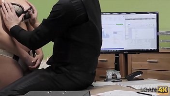 Loan4k. Special Casting Is Passed By Blonde And She Gets Credit