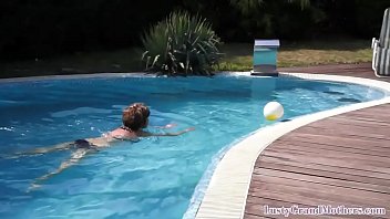 Horny Big Tittied Granny Fucking Cock