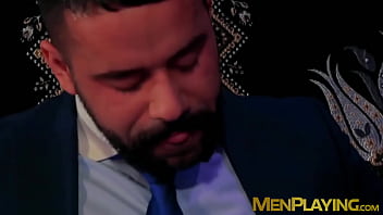 Classy Executives Enjoy Sloppy Oral Sex After Playing Cards