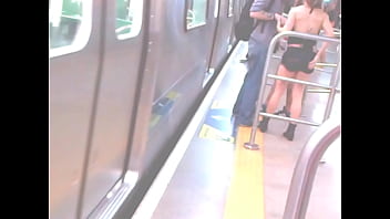 Tattooed Girl Waiting For The Subway