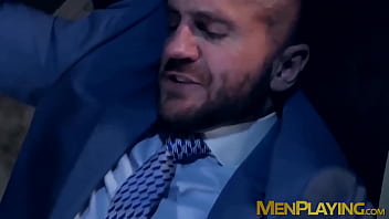 Classy Hunk Sucks A Gloryhole Cock Before Being Hammered