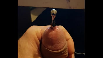 Probing Cock With Urethal Toy