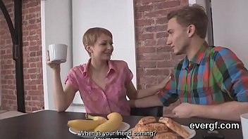 Broke Dude Allows Sexy Buddy To Ride His Ex-girlfriend For Money