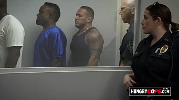 Interracial Rough Threesome With Curvy And Beautiful Milfs In Uniform