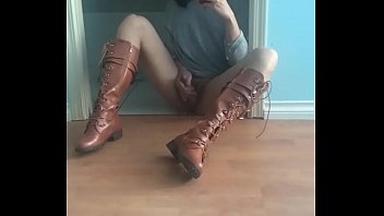 Unloading On New Lace-up Boots