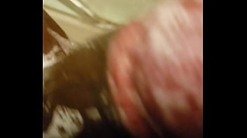 Stroking Black Dick In Shower