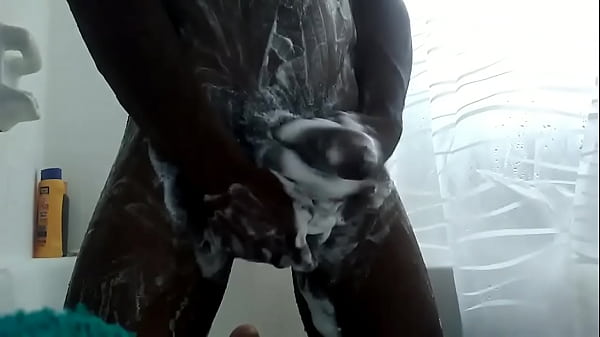 Shower Masturbation - Black-masturbation-solo-big-cock-big-dick-bbc-soloboy-black-cock