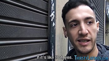 Latino Gobbles And Jerks For Cum