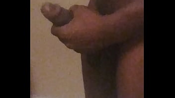 Watch This Dick Get Hard , Rubbing It Before A Shower,