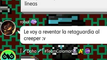 Robot Quiere Destrozar Retaguardia De Creeper Desafortunado