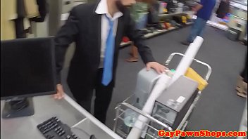 Hairy Pawning Hunk Fucking Broker In Pawnshop