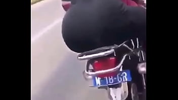 Amazing Big Ass Tonia Caught On A Motorcycle