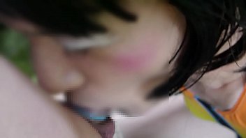 Ray Ayanashi Japanese Crossdresser Swimsuit Face Fuck2