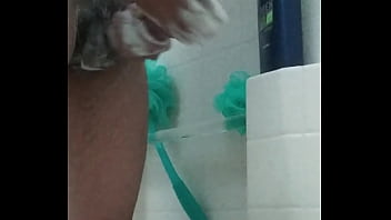 Washing My Big Brown Dick