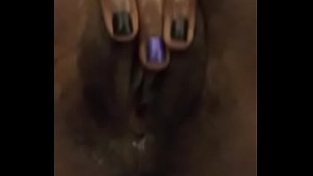 Jerking Off My Tight Creamy Black Pussy!