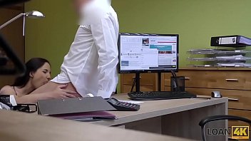 Loan4k. Serious Loan Agent Drills Asshole Of Pretty Brunette Client