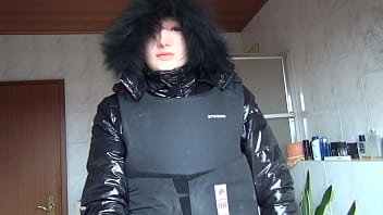 Enclosed By A Bodyprotector And Covered By A Female Silicone Mask