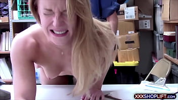 Innocent Blonde Virgin Rough Fucked On Cctv