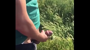 Turkish Guy Outdoor Jerking Off And Cum