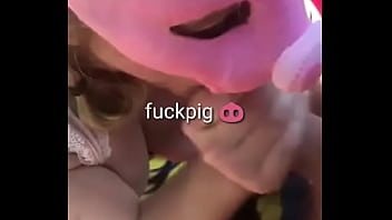 Dumb Fuckpig Sucking Another Random Cock In The Forest