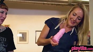 Hot Blonde Actress Sex Shop Adventures