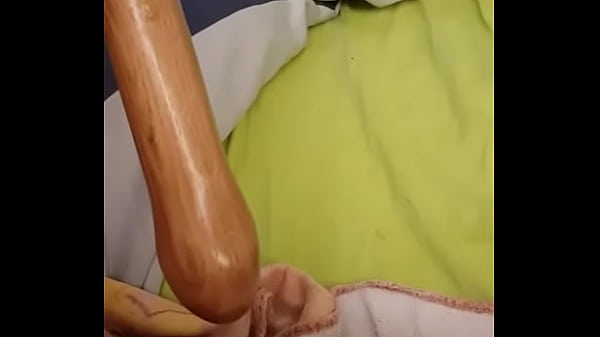 Man Fuckf Ass With Wood Dildo