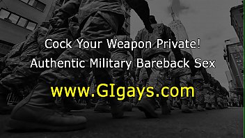 Buff Straight Soldier Masturbates Solo