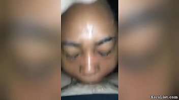 Black Hooker Gagging On White Cock