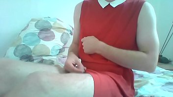 Sexy Little Secretary Getting Horny At Home
