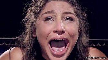 Brunette Beauty In Metal Device Bondage