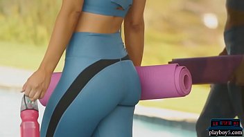 Squats And A Striptease From This Big Ass Milf Blonde