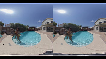Ebony Teen Gets Wet In Vr180 - Preview - Full Video At Myeroticvr