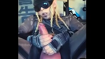 Tranny With The Biggest Balls Cumming A Lot