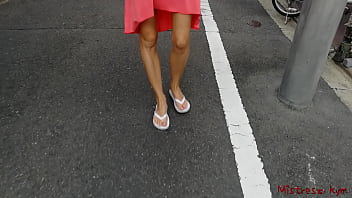 Mistress Kym Taking Her Submissive For A Walk In The City