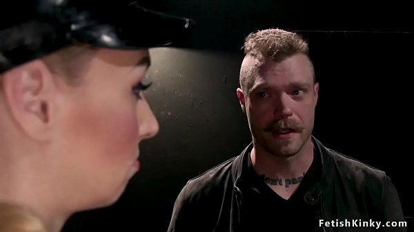 Dom Wanking Cock To Bound Male Slave