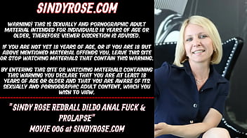 Sindyrose Redball Dildo Anal Fuck