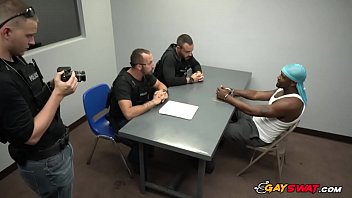 Black Big Cock Gets Hard By Looking At These Gay Jocks Officers.