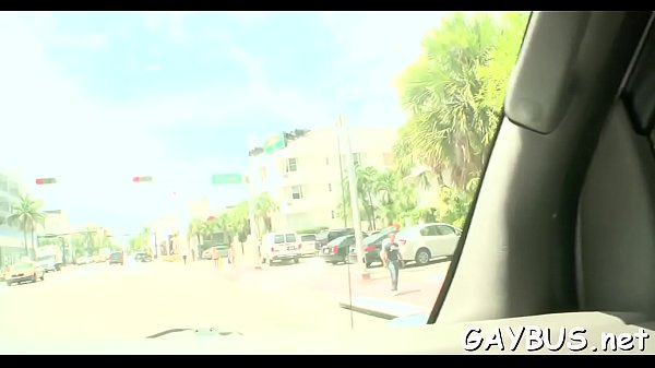 Blindfolded For A Homosexual Engulfing - anal, blowjob, car, bus, gay - Video 2865735