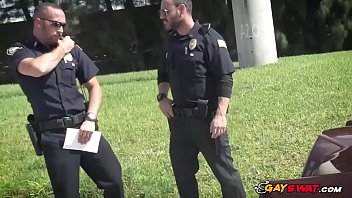 Big Black Cock Guy Is Being Pull Over For Highspeed By Gay Horny Cop!