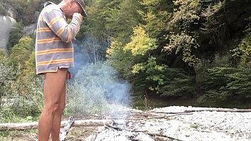 Outdoor Nude Dude In Late Fall