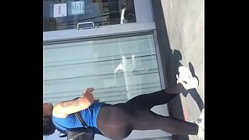 Big Booty Latina In See-thru Leggings Part 2