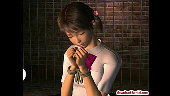 Tied Anime Girl Bondage Action